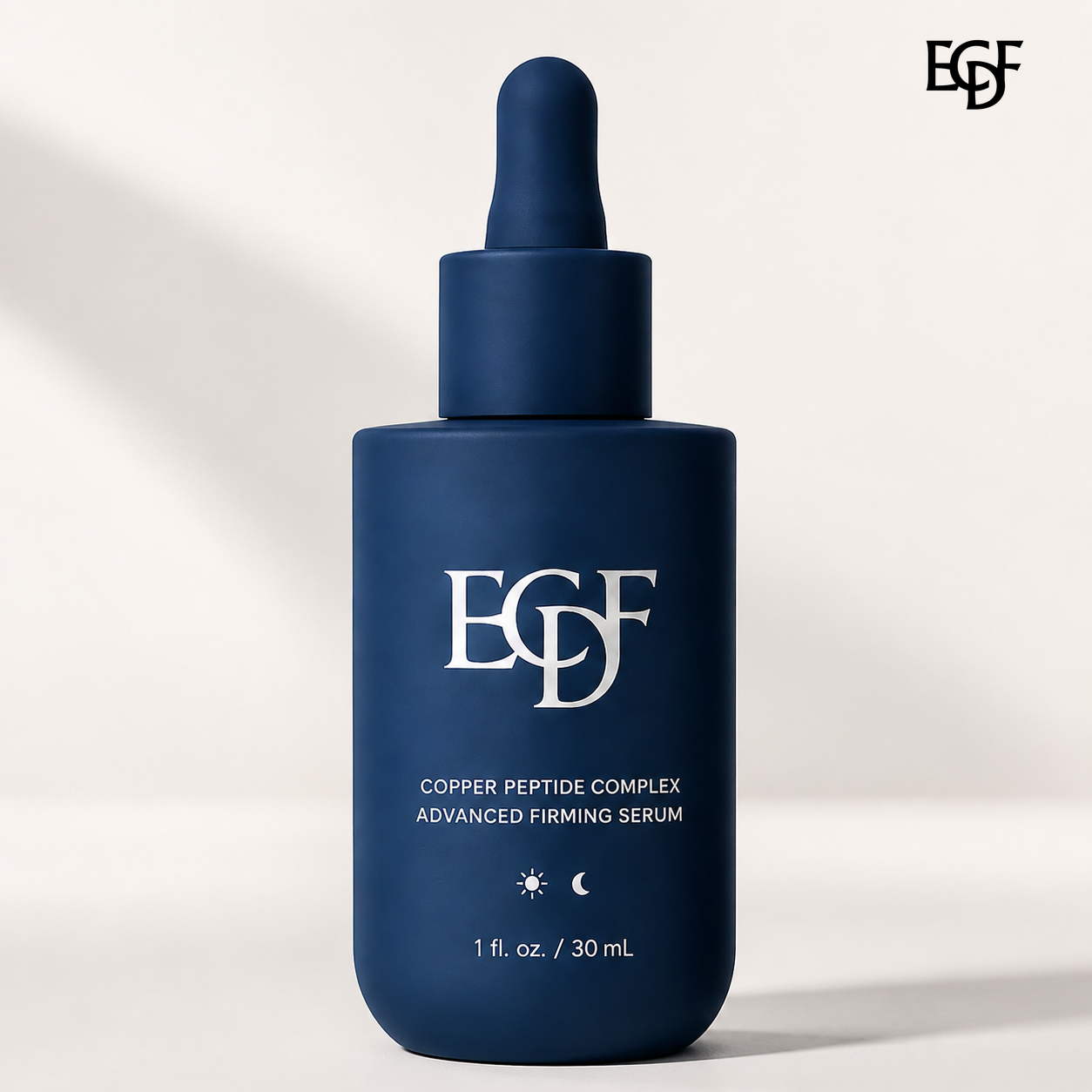 ECDF Copper Peptide firming serum bottle