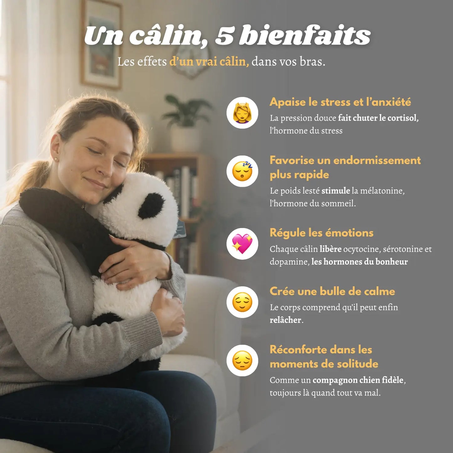 Peluche apaisante