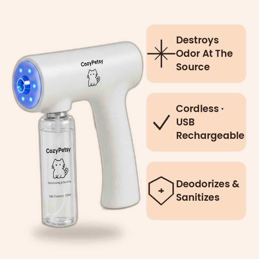 CozyPetsy pet odor spray infographic 1
