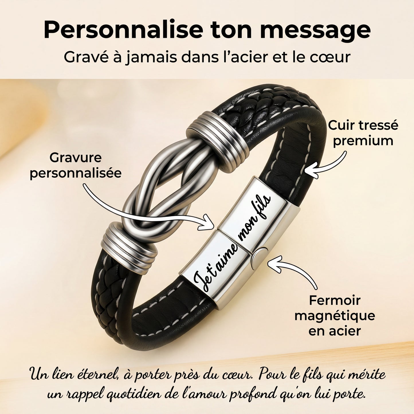 Leather bracelet