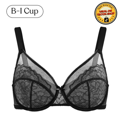 Floral Lace Minimizer Bra