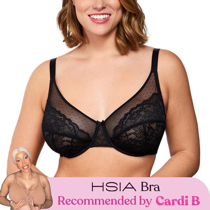 Floral Lace Minimizer Bra