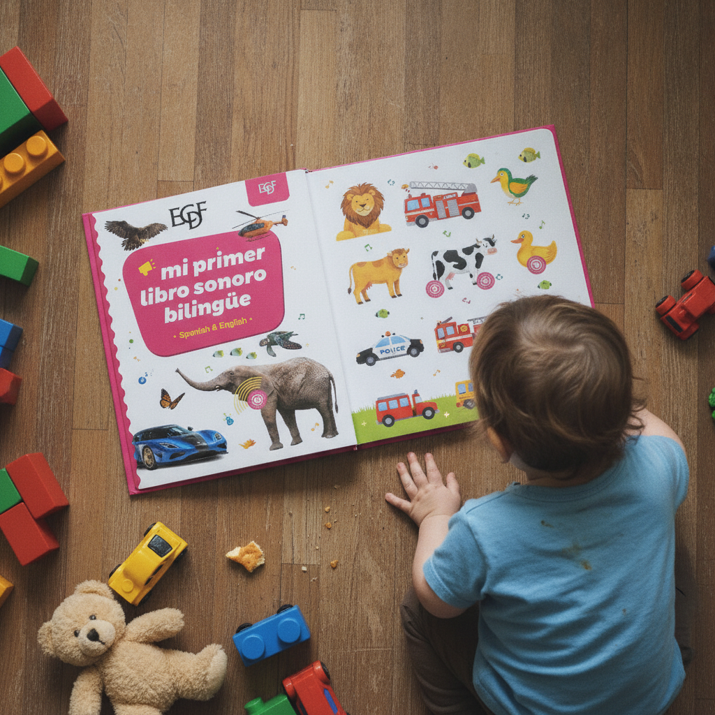 ECDF My First Bilingual Sound Book — Spanish & English, 300+ Words, Ages 1-6