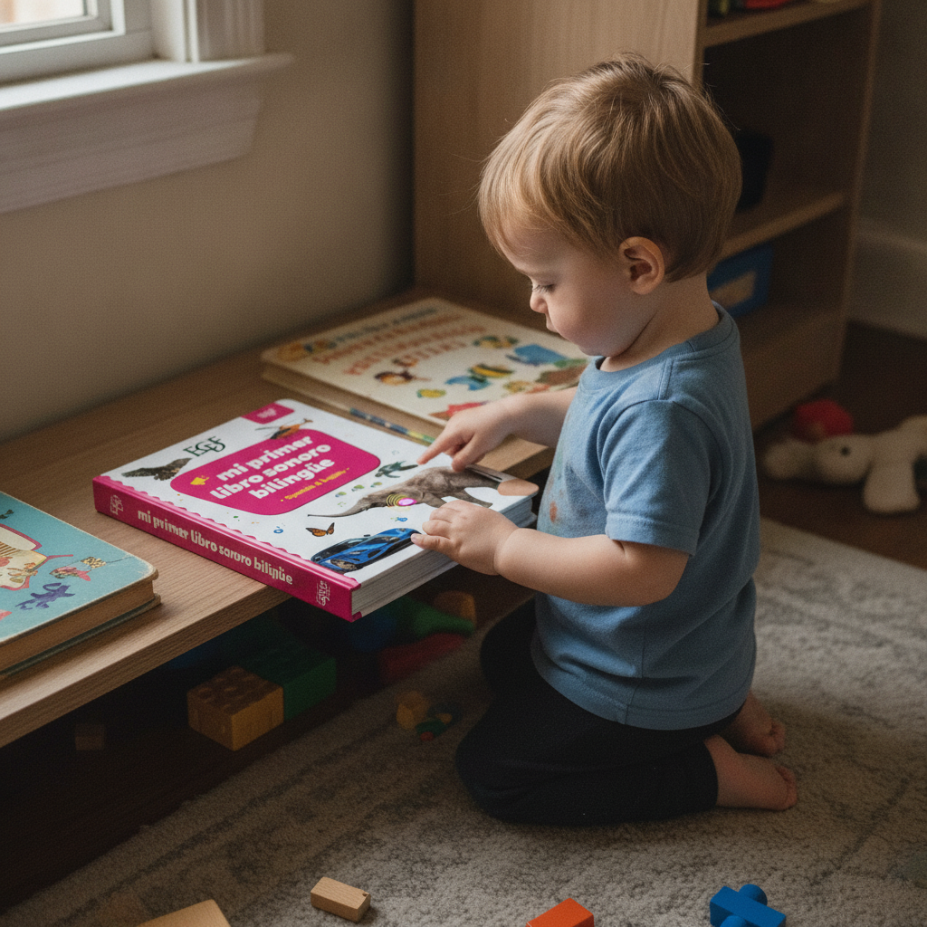 ECDF My First Bilingual Sound Book — Spanish & English, 300+ Words, Ages 1-6