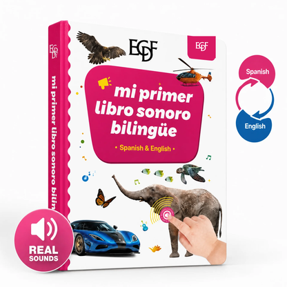 ECDF My First Bilingual Sound Book — Spanish & English, 300+ Words, Ages 1-6