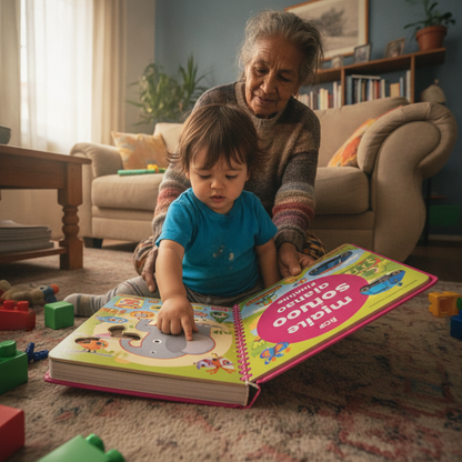 ECDF My First Bilingual Sound Book — Spanish & English, 300+ Words, Ages 1-6