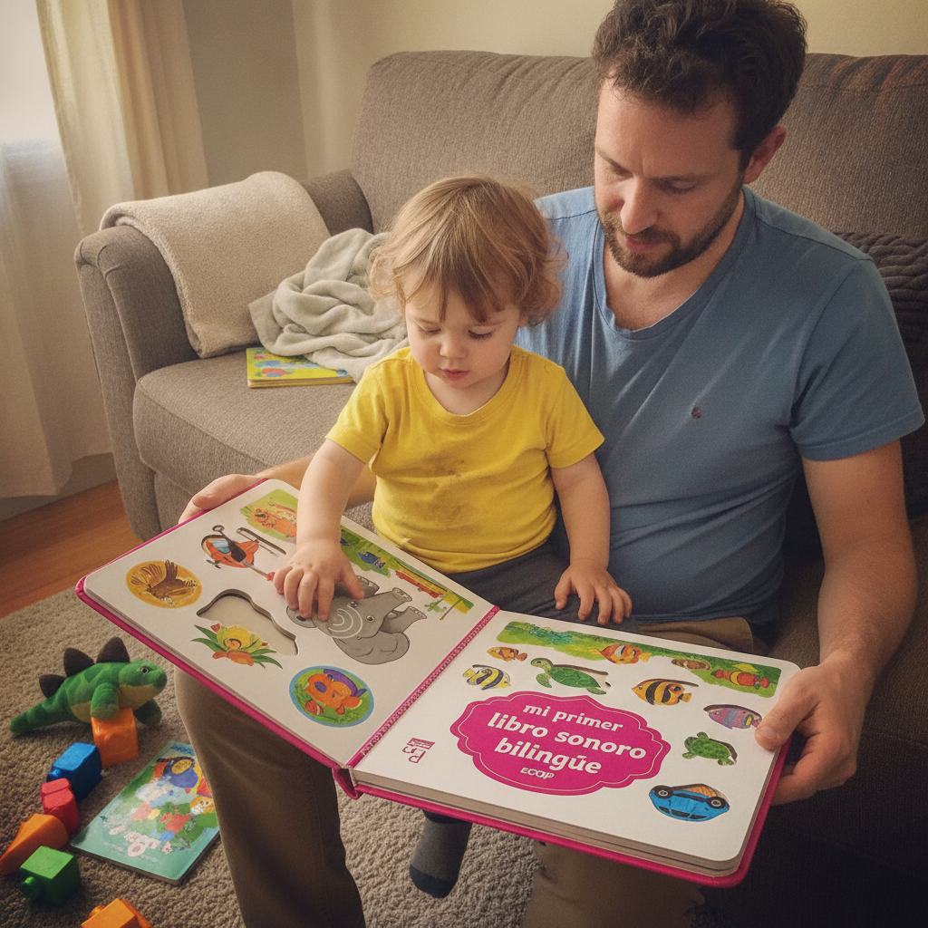 ECDF My First Bilingual Sound Book — Spanish & English, 300+ Words, Ages 1-6
