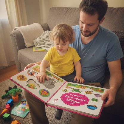 ECDF My First Bilingual Sound Book — Spanish & English, 300+ Words, Ages 1-6