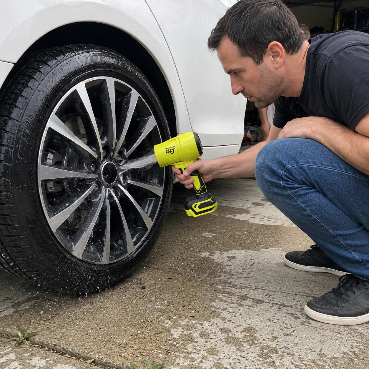 ECDF Cordless Turbo Blower — 21V Handheld Air Jet