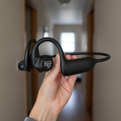 ECDF Open-Ear Sports Headphones with Built-In 8MP HD Camera