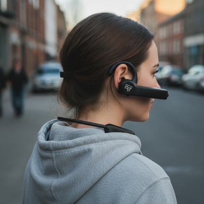 ECDF Open-Ear Sports Headphones with Built-In 8MP HD Camera