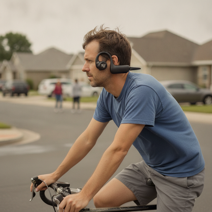 ECDF Open-Ear Sports Headphones with Built-In 8MP HD Camera