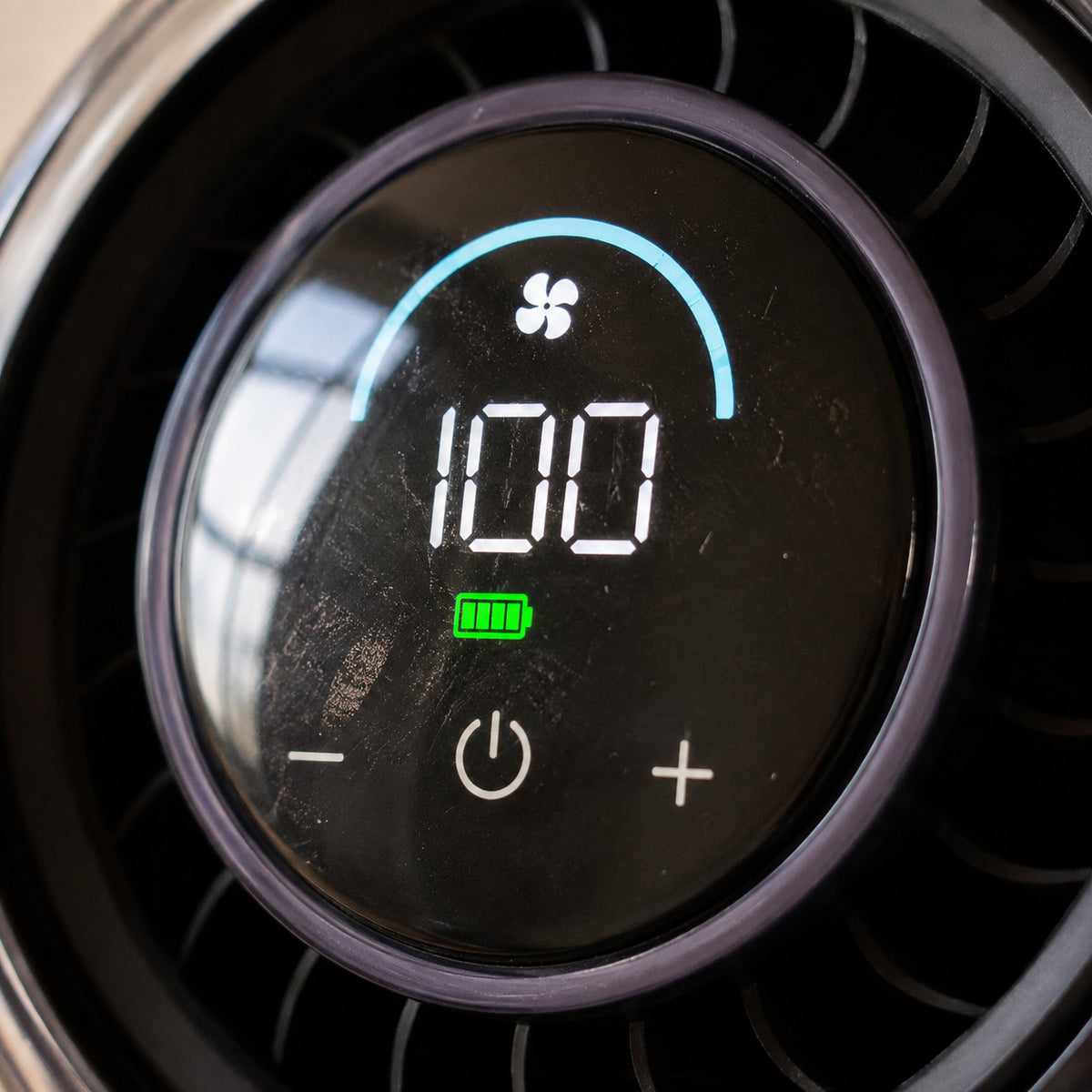ECDF Clip & Desk Fan — 100 Speeds, Digital Display, 5000 mAh