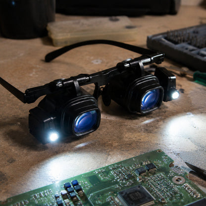 Head-Worn LED Magnifier