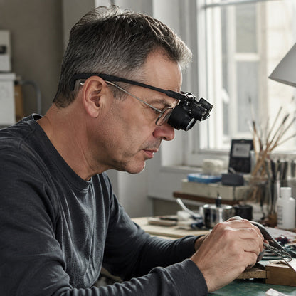 Head-Worn LED Magnifier