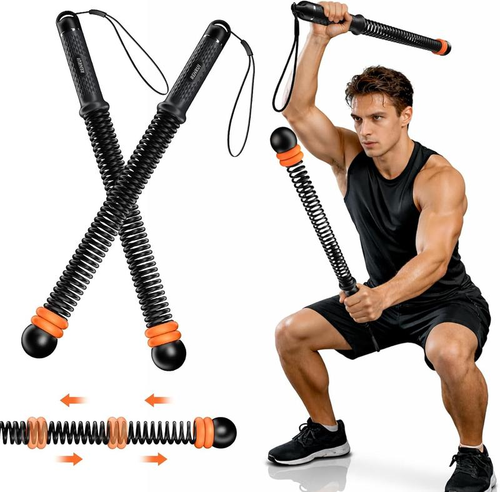 ECDF Cordless Battle Ropes — Adjustable Weighted Pair with Wrist Lanyards