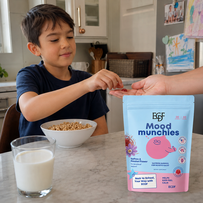 ECDF Mood Munchies — Saffron & Passion Flower Gummies for Kids