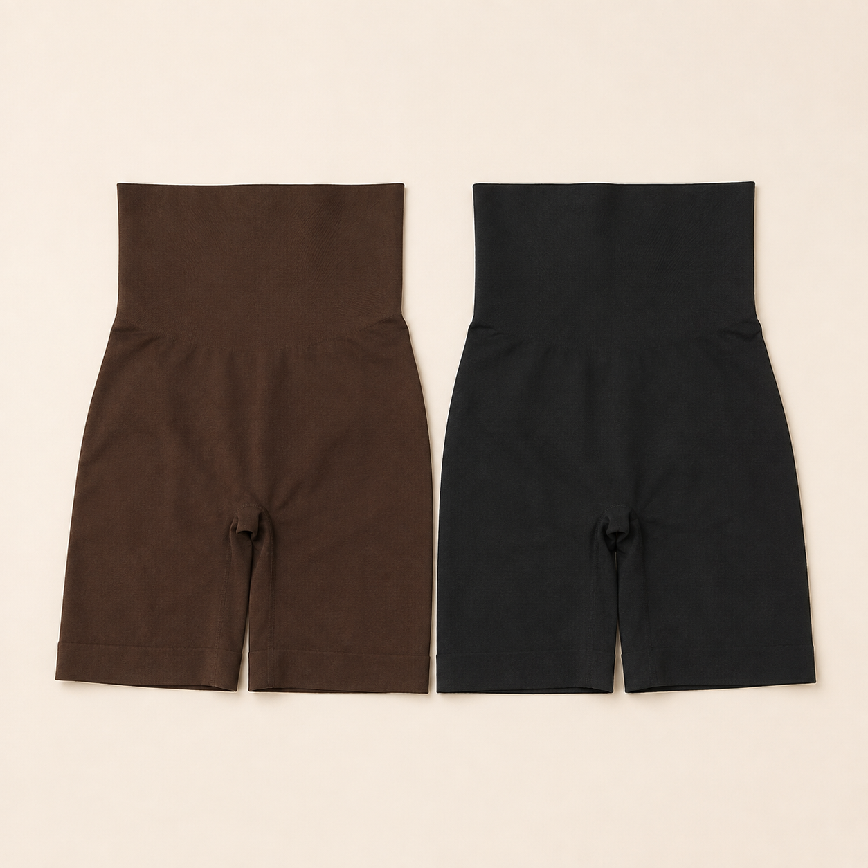 ECDF Anti-Gravity Shaping Shorts — 2-Pack, Black & Brown