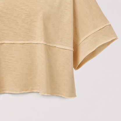 Women's Oversized Batwing Half-Sleeve Tee