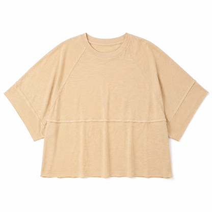 Women's Oversized Batwing Half-Sleeve Tee