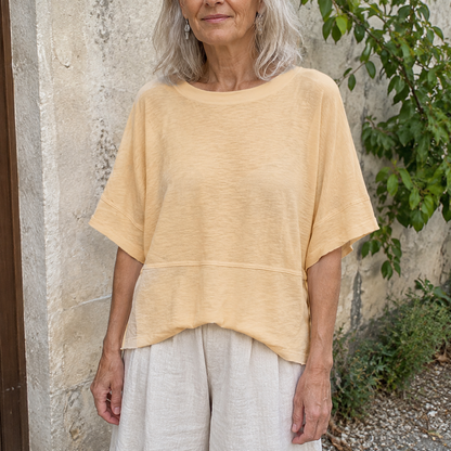 Women's Oversized Batwing Half-Sleeve Tee